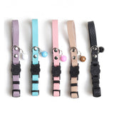 5 Pack Adjustable Pet Collar with Bell Safety Buckle Cat Puppy Party Decor