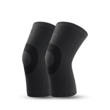 Two Pairs of Knitted Warmer Knee Pads Knee Sleeve Leg Support Brace Black