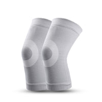 Two Pairs of Knitted Warmer Knee Pads Knee Sleeve Leg Support Brace Grey