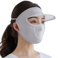 Cool Feel Balaclava Full Face Mask with Ear Loops Hat Brim