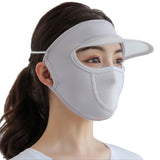 Cool Feel Balaclava Full Face Mask with Ear Loops Hat Brim