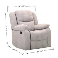 Easy-Going Massage Chair Cover Single Seat Jacquard Recliner Cover Navy Blue