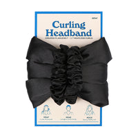 Heatless Satin Ribbon Hair Curlers Black