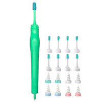 Ear Wax Cleaner Soft Spiral Swab Earwax Remover Tool Safe Earpick Green