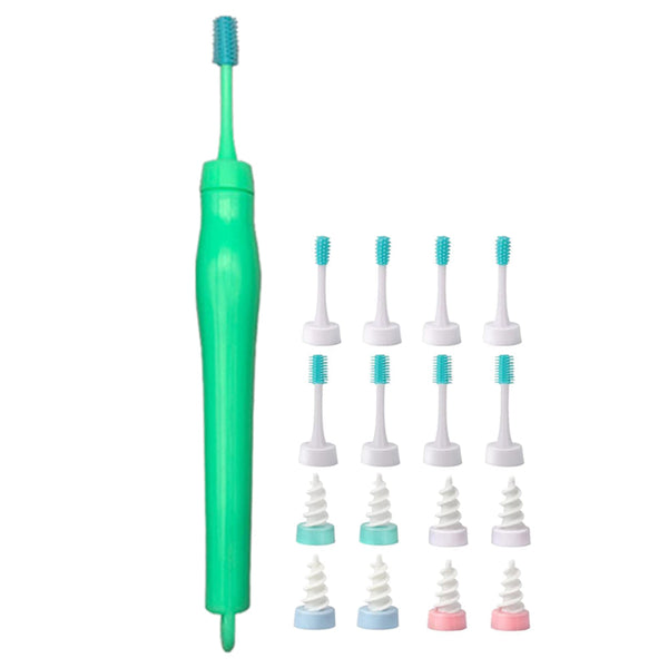 Ear Wax Cleaner Soft Spiral Swab Earwax Remover Tool Safe Earpick Green