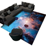Planet Printed Rug Floor Carpet Floor Mat Bedroom Decor Home Decoration 80 x 160cm -Style 1