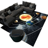 Planet Printed Rug Floor Carpet Floor Mat Bedroom Decor Home Decoration 80 x 160cm -Style 3