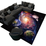 Planet Printed Rug Floor Carpet Floor Mat Bedroom Decor Home Decoration 80 x 120cm -Style 4
