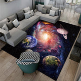 Planet Printed Rug Floor Carpet Floor Mat Bedroom Decor Home Decoration 80 x 160cm -Style 4