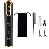 Wireless Automatic Portable Hair Curler for Hair Styling Black