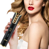 Wireless Automatic Portable Hair Curler for Hair Styling Black