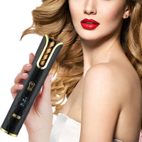 Wireless Automatic Portable Hair Curler for Hair Styling White
