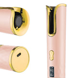 Wireless Automatic Portable Hair Curler for Hair Styling Pink