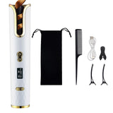 Wireless Automatic Portable Hair Curler for Hair Styling White