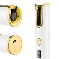 Wireless Automatic Portable Hair Curler for Hair Styling White