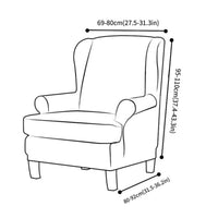 Wingback Chair Cover Stretch Armchair Wing Chair Slipcover Wing Back Chair Cover -Style 4
