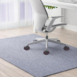 10Pcs Anti Running Felt Caster Cups Pulley Chair Mat Furniture Wheels Pads Round