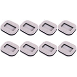 10Pcs Anti Running Felt Caster Cups Pulley Chair Mat Furniture Wheels Pads Square
