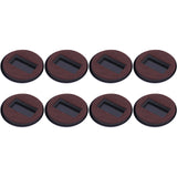 10Pcs Anti Running Felt Caster Cups Pulley Chair Mat Furniture Wheels Pads Round