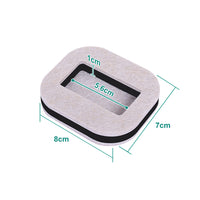 10Pcs Anti Running Felt Caster Cups Pulley Chair Mat Furniture Wheels Pads Square