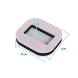 10Pcs Anti Running Felt Caster Cups Pulley Chair Mat Furniture Wheels Pads Square