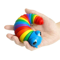 2Pcs 3D Printed Articulated Fidget Slug Sensory Snails Toys Home Decor