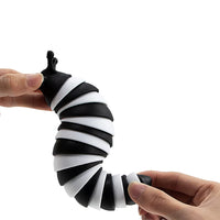 2Pcs 3D Printed Articulated Sensory Caterpillar Toys for Children Student Office Worker Home Decor