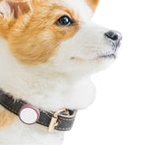 FancyGrab 2Pcs Silicone Tracker Protective Case for Pet Collar Compatible with Apple Airtag Pink and White