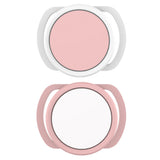 FancyGrab 2Pcs Silicone Tracker Protective Case for Pet Collar Compatible with Apple Airtag Pink and White