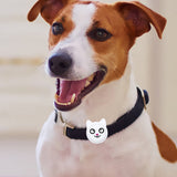 Silicone Tracker Protective Case for Pet Collar Compatible with Apple Airtag White