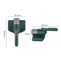 Handheld Vacuum Cleaner Wireless Dust Mite Removal Instrument Bed Mattress Cleaner-Green