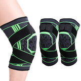 FancyGrab Gym Knee Pads Sport Knee Sleeve Knee Support Brace Green