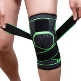 FancyGrab Gym Knee Pads Sport Knee Sleeve Knee Support Brace Green