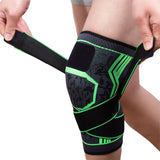 FancyGrab Gym Knee Pads Sport Knee Sleeve Knee Support Brace Green