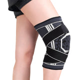 FancyGrab Gym Knee Pads Sport Knee Sleeve Knee Support Brace Grey