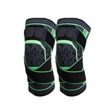 FancyGrab Gym Knee Pads Sport Knee Sleeve Knee Support Brace Green