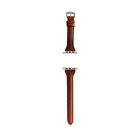 Women Leather Watch Band Compatible with Apple iWatch 7 Series Brown-12cm