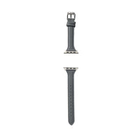 Women Leather Watch Band Compatible with Apple iWatch 7 Series Grey-8cm
