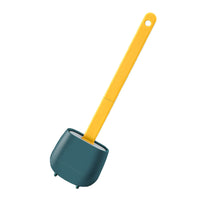 Toilet Brush and Holder Wall Mounted Soft Bristles Home Bathroom Cleaning Brush Yellow