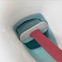 Toilet Brush and Holder Wall Mounted Soft Bristles Home Bathroom Cleaning Brush Red