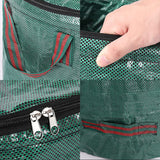 Set of 2 Pack Garden Waste Bags Grass Leaves Storage Bags with Lids and Handles-Large