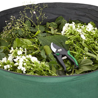 Set of 2 Pack Garden Waste Bags Grass Leaves Storage Bags with Lids and Handles-Large