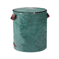 Set of 2 Pack Garden Waste Bags Grass Leaves Storage Bags with Lids and Handles-Medium