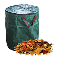 Set of 2 Pack Garden Waste Bags Grass Leaves Storage Bags with Lids and Handles-Large