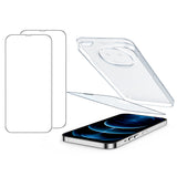 2Pcs Glass Screen Protector with Easy Install Tool for iPhone 13 Pro Max