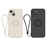 2Pcs Phone Case Covers For iPhone 13 with Ring Holder Lanyard