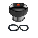 Electric Cupping Massager USB Gua Sha Scraping Massager Tool Black
