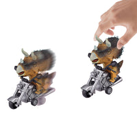Dinosaur Toy Dinosaur Pull Back Car Toy Motorcycle Toys Yellow