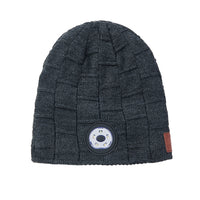 Bluetooth Beanie Hat with Light Wireless Stereo Headphone Dark Grey