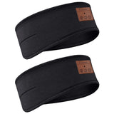 Set of 2Pcs Bluetooth Headband with Wireless Stereo Headphone Sport Sleep Head Band